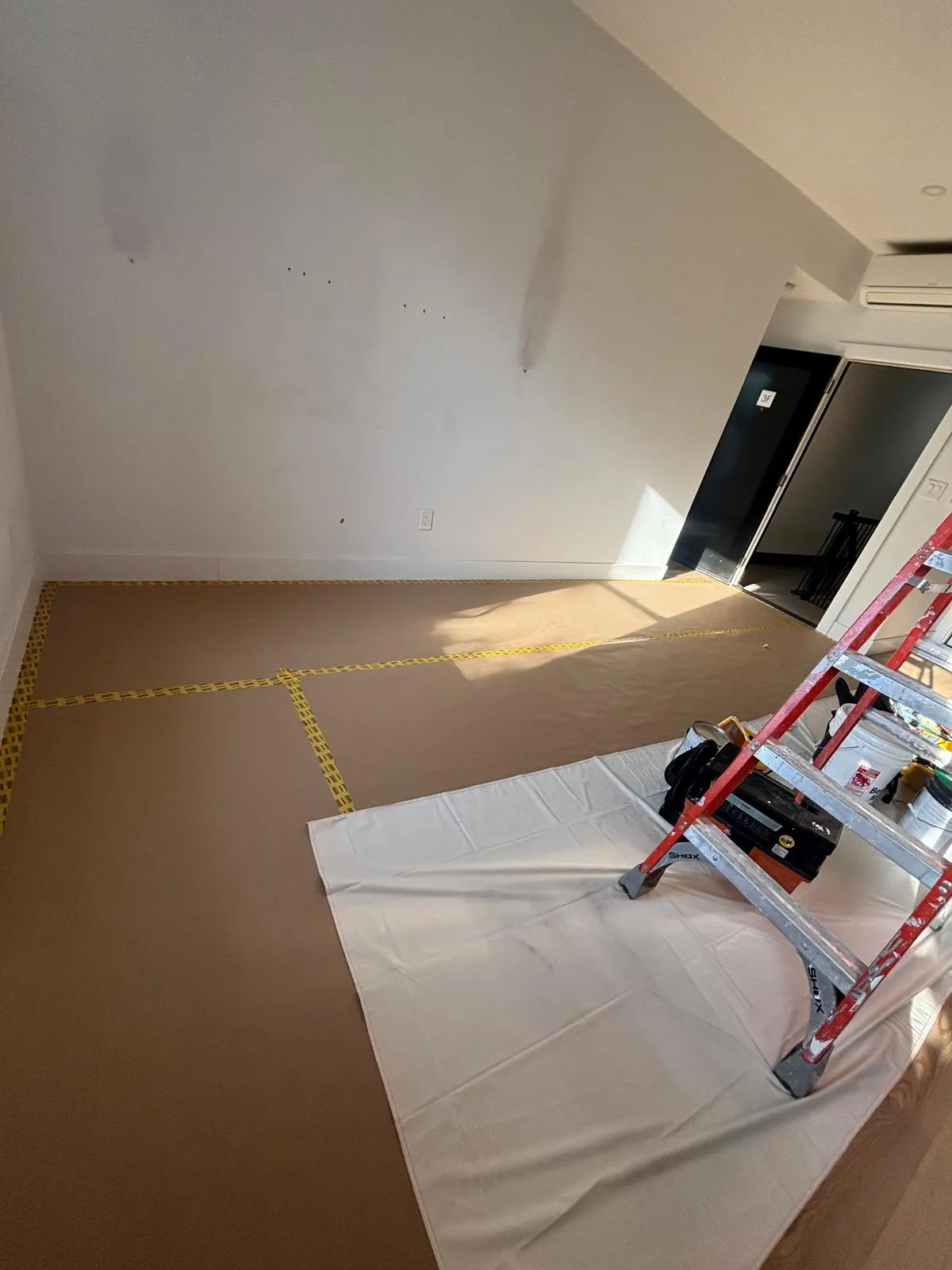 Leon and Son LLC crew working in a Manhattan apartment building