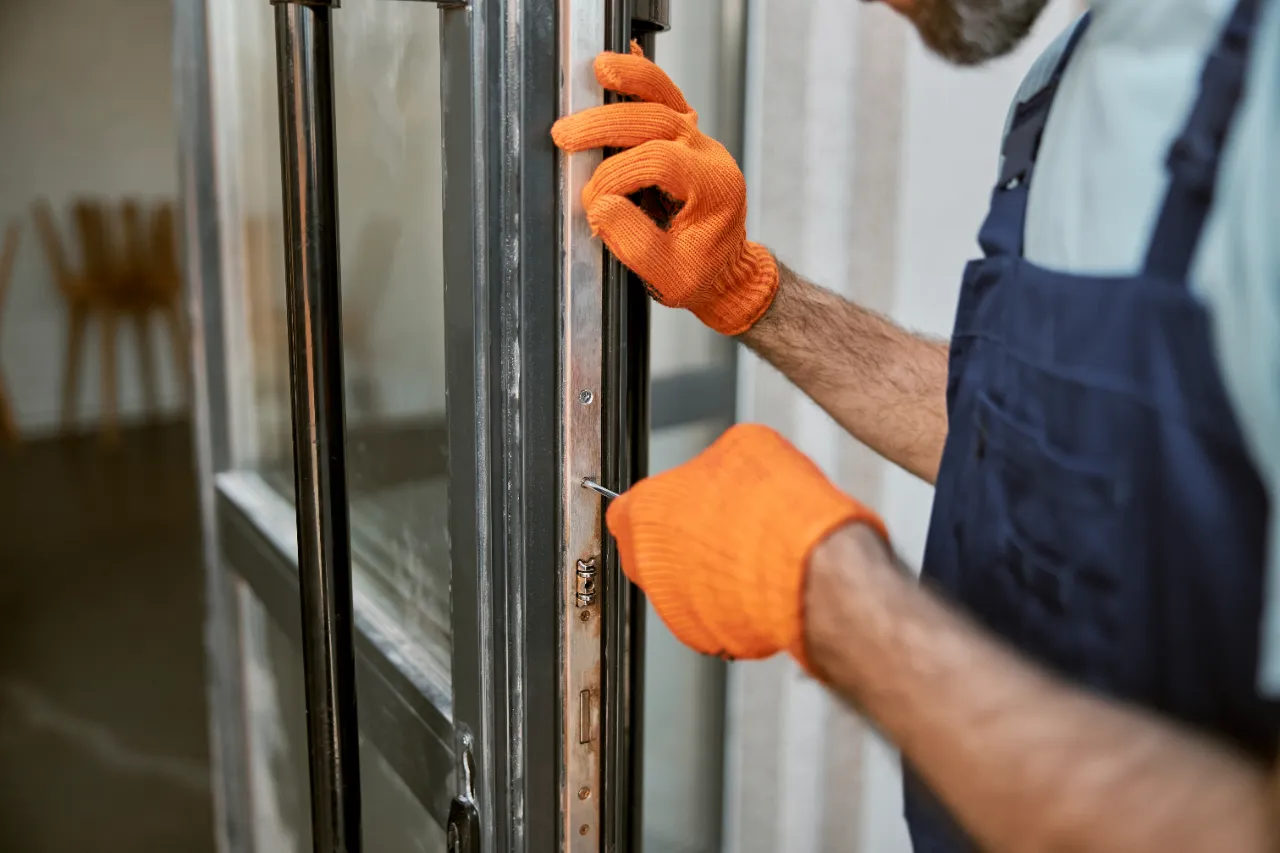 Door repair in a New York apartment