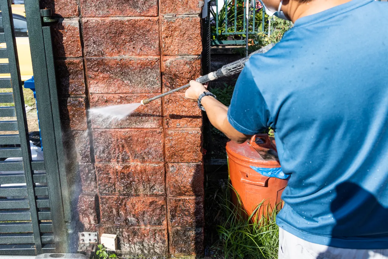 Power Washing Services crew working in a New York building